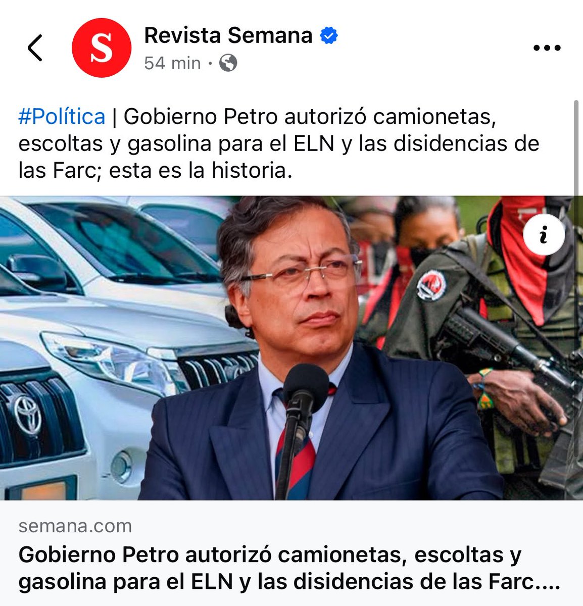 jorgelara85's tweet photo. Mientras @petrogustavo autoriza camionetas, escoltas y gasolina al ELN y a disidencias, nuestros líderes sociales siguen cayendo asesinados, las masacres y atentados terroristas se repiten y funcionarios honestos trabajan sin protección. La vida de quienes defienden la legalidad y sus familias vale más que los privilegios a criminales.