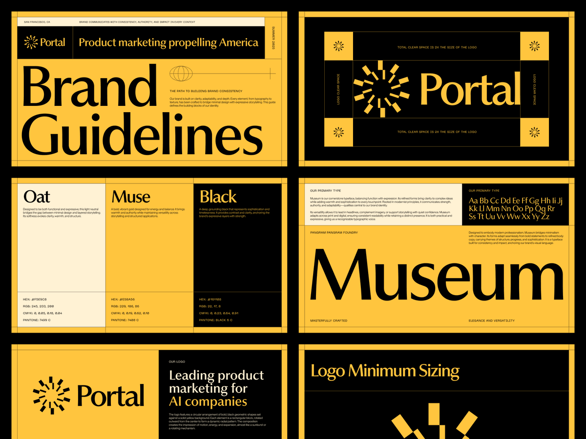 Recent brand guide design.