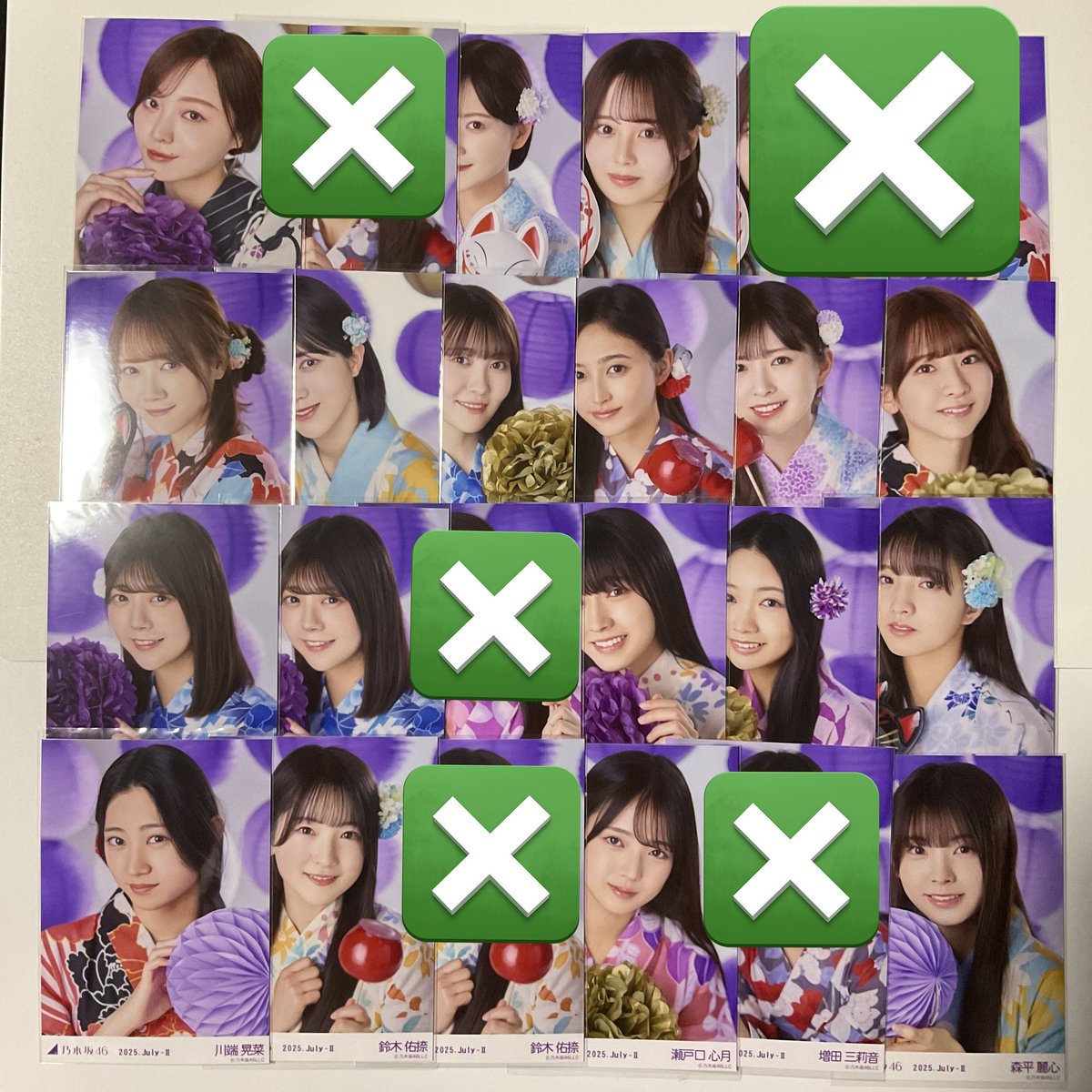 乃木坂46櫻坂46日向坂46生写真トレード@浴衣神宮Tシャツサマー