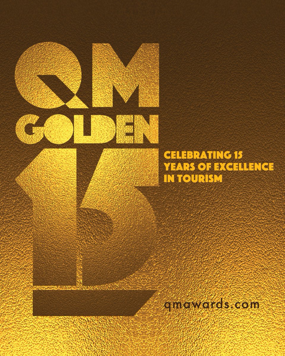 ✨ 𝗚𝗢𝗟𝗗𝗘𝗡 𝟭𝟱 ✨
𝘾𝙚𝙡𝙚𝙗𝙧𝙖𝙩𝙞𝙣𝙜 𝙛𝙞𝙛𝙩𝙚𝙚𝙣 𝙮𝙚𝙖𝙧𝙨 𝙤𝙛 𝙚𝙭𝙘𝙚𝙡𝙡𝙚𝙣𝙘𝙚 𝙞𝙣 𝙩𝙤𝙪𝙧𝙞𝙨𝙢.

#QMAwards #QMTourismAwards