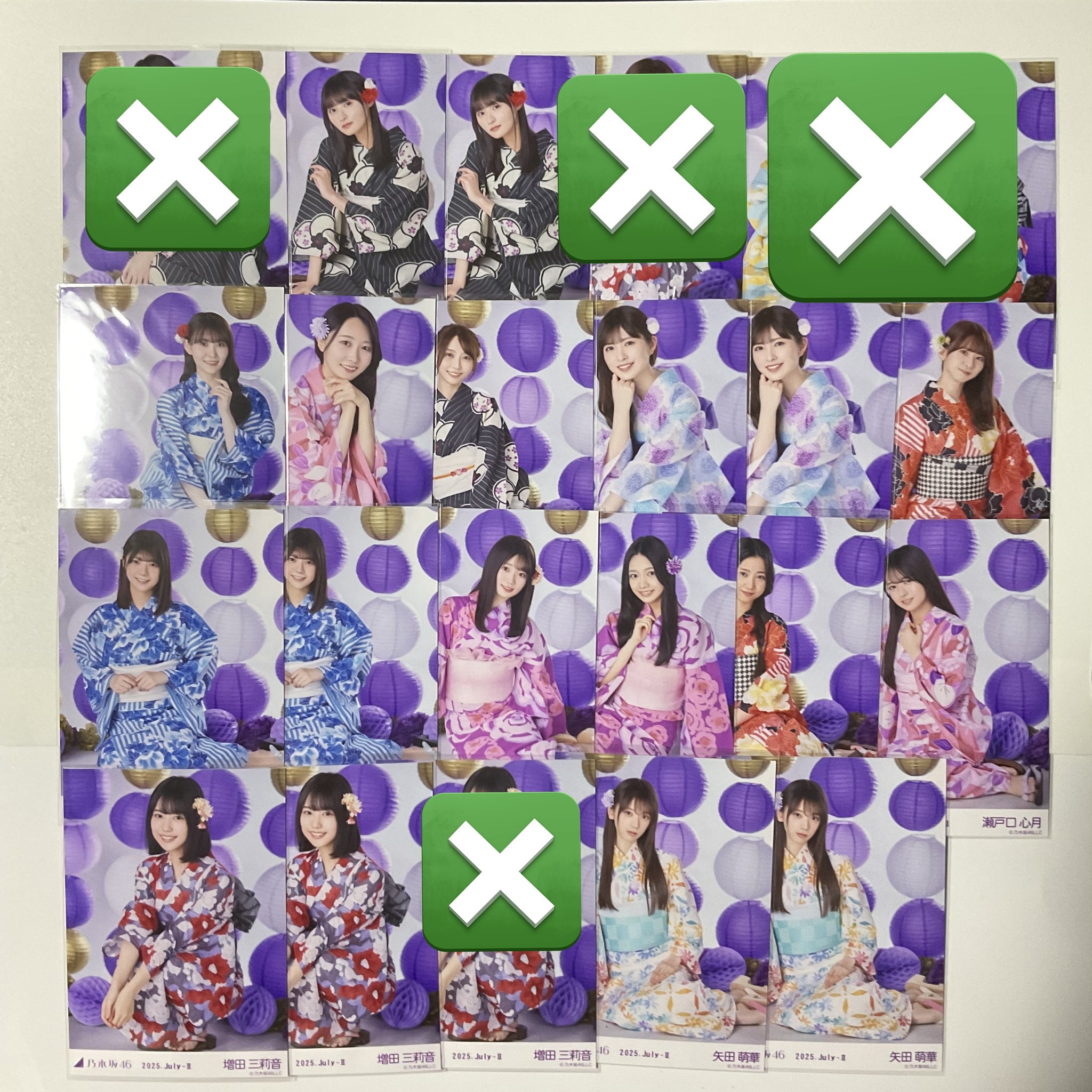 乃木坂46櫻坂46日向坂46生写真トレード@浴衣神宮Tシャツサマー