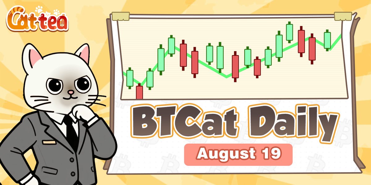 CatteaAI's tweet image. 📢BTCat Daily | Aug 19, 2025 — EU/US Session Update
Markets stay choppy as BTC holds near 115,000 while ETH trades just above 4,200. Both sit close to Gamma-heavy liquidity zones, meaning sharp moves can be triggered by thin order books.
BTC view
Rebounds toward 116,800–117,200…