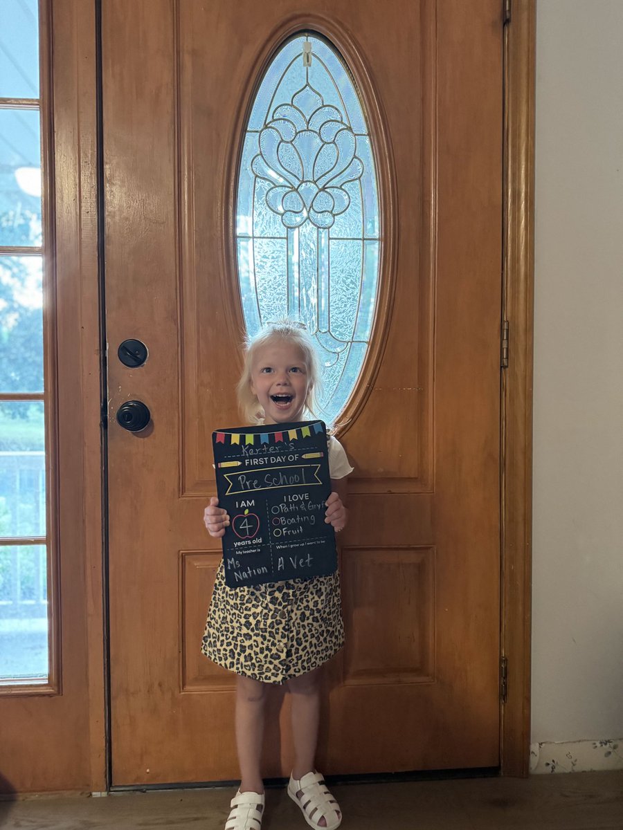 She’s ready for her first day!