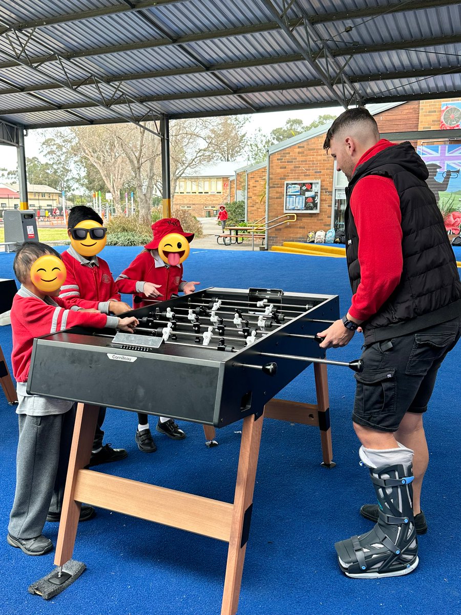 The 3 new outdoor foosball tables are a raging success! ⭐️ We are passionate about providing our students a variety of opportunities to engage with during break times as we have seen an exponential improvement in our students playground behaviour over time! #RootyHillROCKS 🛝😊❤️