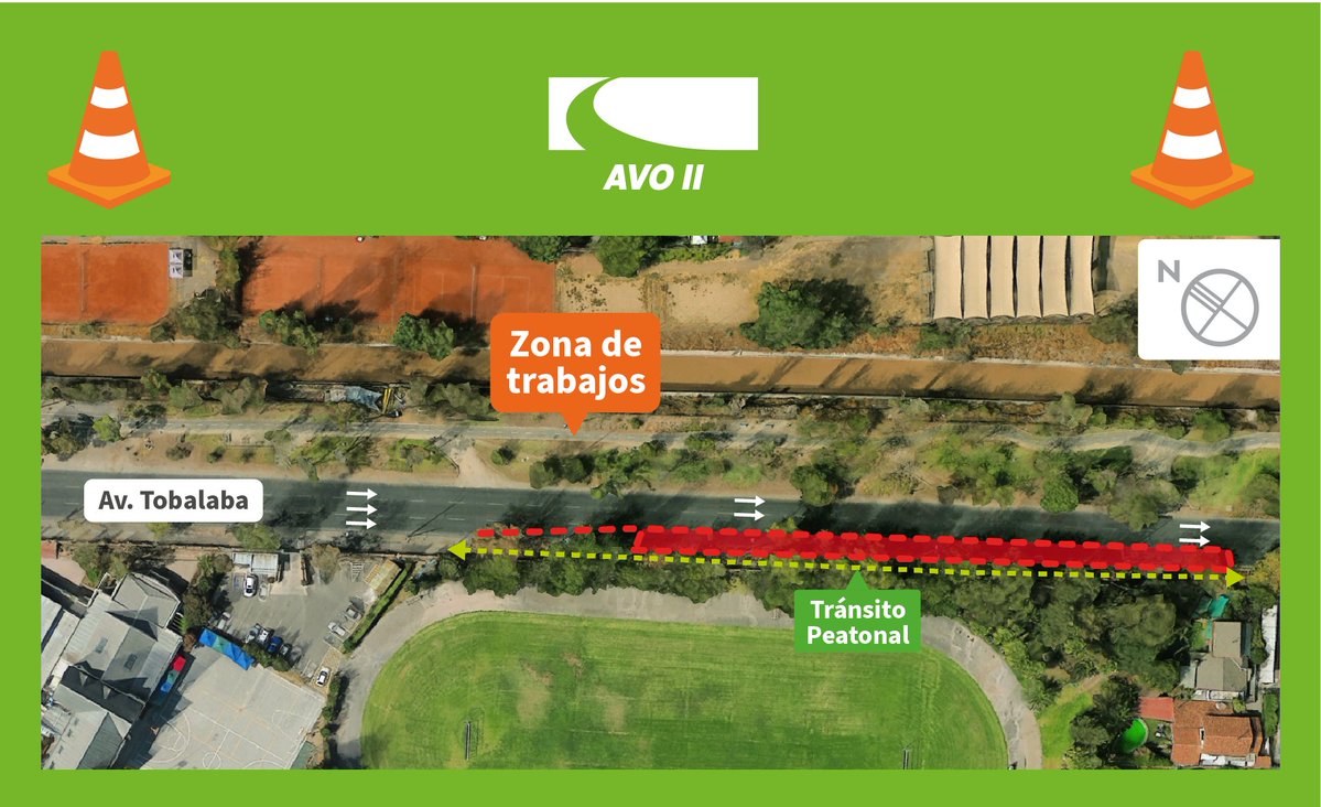 Autopista Vespucio Oriente ll (@avo2_) on Twitter photo Atención. Se mantiene ocupación de la pista derecha de Av Tobalaba, entre Av Ossa y La Cañada, por trabajos de rescates arqueológicos, en comuna de #LaReina. <a href="/TTISantiago/">TransporteInforma Región Metropolitana De Santiago</a> <a href="/radiocarab/">Carabineros Radio</a> <a href="/mop_rm/">MOP RM</a> Atención. Se mantiene ocupación de la pista derecha de Av Tobalaba, entre Av Ossa y La Cañada, por trabajos de rescates arqueológicos, en comuna de #LaReina. <a href="/TTISantiago/">TransporteInforma Región Metropolitana De Santiago</a> <a href="/radiocarab/">Carabineros Radio</a> <a href="/mop_rm/">MOP RM</a>