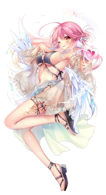恋の弾丸あの子に届け なアジアン水着ジブちゃん! #ノーゲーム・ノーライフ
