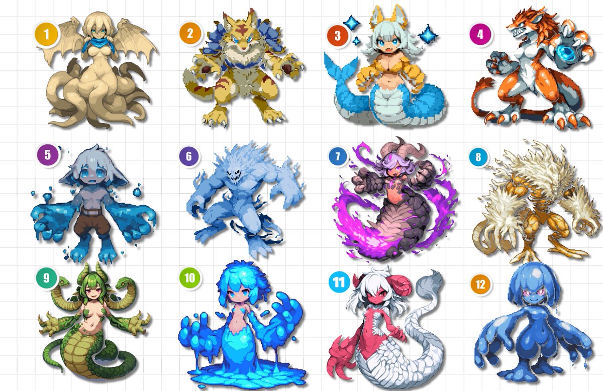 orangimee's tweet photo. [OPEN] Monsterverse OC Batch

💸 $6 each

DM or Comment to claim!
#monsterdesign #fakemon #creaturedesign #slimegirl #monsterart #characterdesign #originalcharacter #adoptables #adoptablebatch #digitalart #monsteroc #kemonoart #beastdesign #fantasycreature #mythicalbeast https://t.co/3ZvV4lflB0