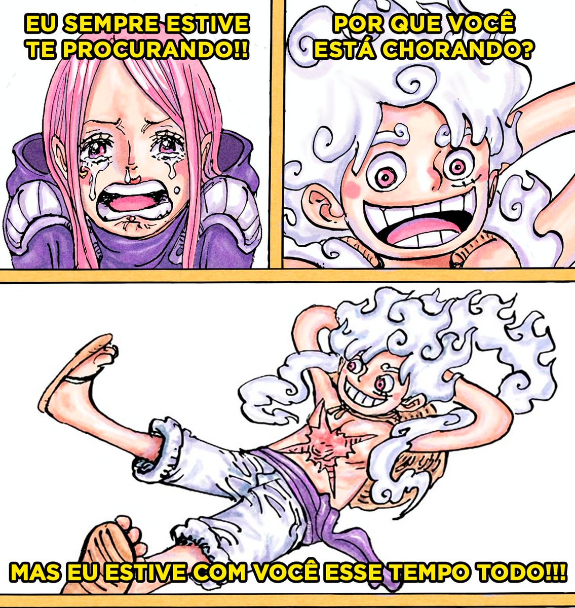 Esse momento aqui é forte demais. Muito significado em apenas um diálogo… Que canetada brilhante de Eiichiro Oda.