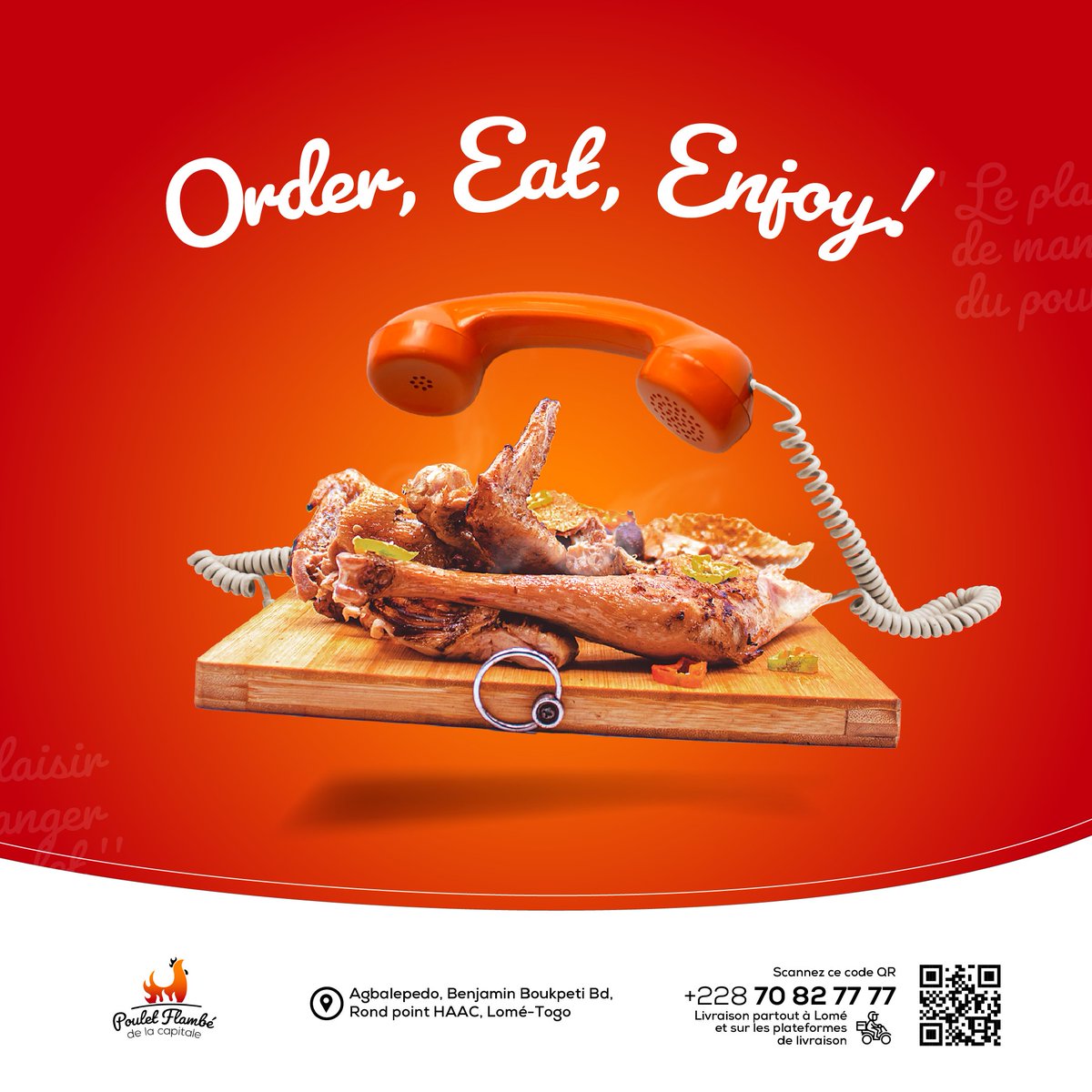 Laisse ton estomac te guider et commande chez PFC 🔥
Ton déjeuner est prêt à être livré 😋