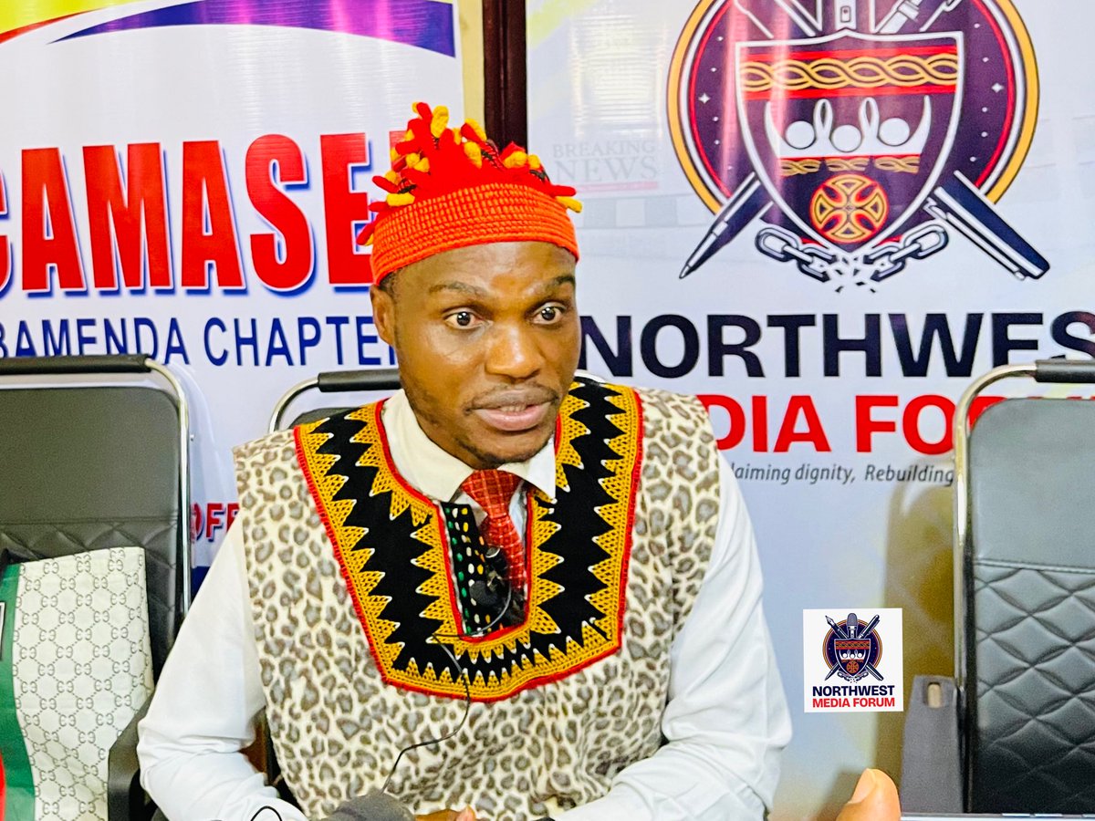 CamasejBamenda's tweet photo. 🎙️ CAMASEJ Bamenda has launched the maiden North West Media Forum (NWMF), slated for Sept 25-26, 2025 in Bamenda.
The forum will:
1️⃣ Tackle poor working conditions &amp; threats to press freedom
2️⃣ Promote professionalism in conflict zones
3️⃣ Foster dialogue for stronger media
#NWMF https://t.co/mkHEkU8kKc
