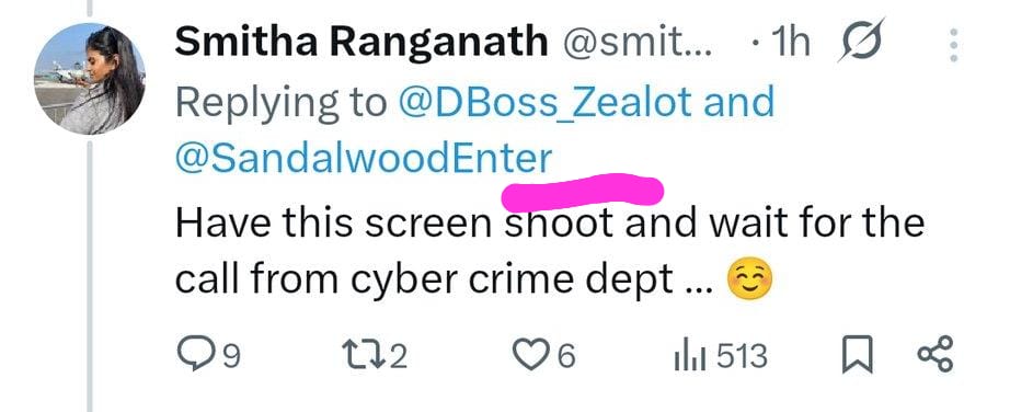 JaikanthGaja's tweet photo. Screenshot ❌❌
Screenshoot ✅✅
@smitharanganath  Akka English Tution ge bartira ??? DBOSS fans ge reply kodo excitement ali Neeve Troll Agtidira 🤣🤣 Akkange Yar adru Cool Drinks Kodrolo 😊😊 https://t.co/hEDiIghs9j