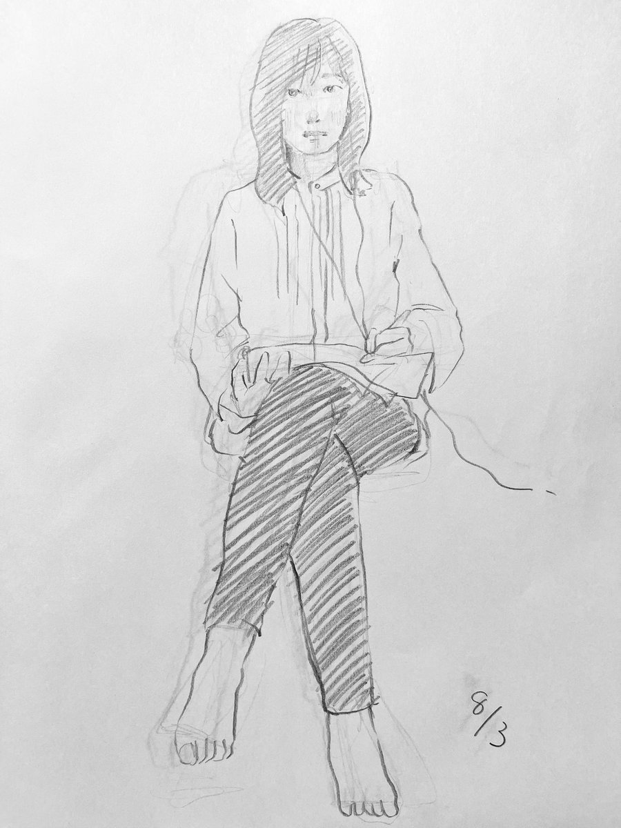 maporosun's tweet photo. 2.3年前程前のものの。
#クロッキー　5分
#絵描きさんと繫がりたい https://t.co/00lqfqqtZf