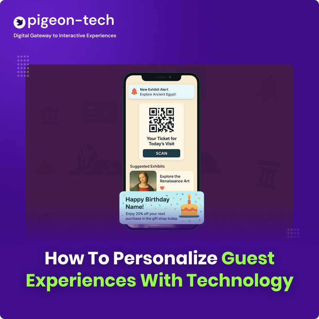 pigeon_srisys's tweet image. How to Personalize Guest Experiences with Technology

With Pigeon-Tech visitor apps, attractions can deliver real-time alerts, tailored tours &amp;amp; dynamic content—turning every visit into a unique journey. 

#GuestExperience #SmartAttractions #PigeonTech