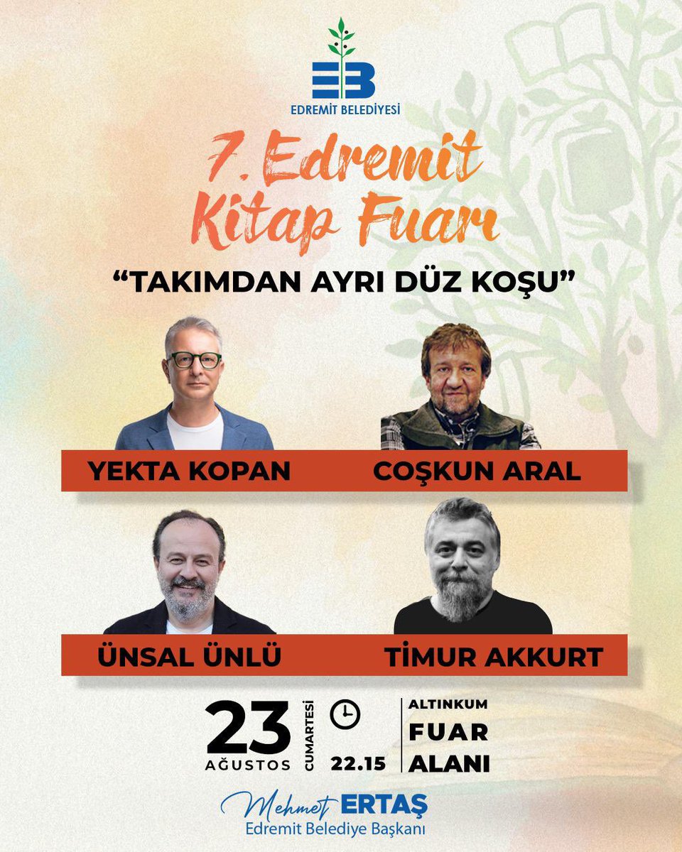 Bu cumartesi koşuya Edremit’te devam ediyoruz. 
Herkesi bekliyoruz…