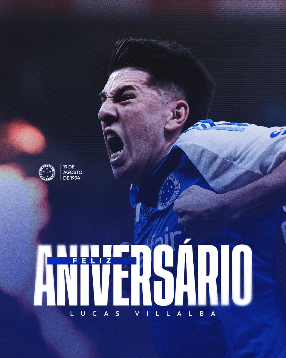 Cruzeiro's tweet photo. 🦊🎂 Hoje é dia de celebrar o aniversário do nosso zagueiro Lucas Villalba!

Desejamos muita saúde, paz e conquistas, Villa! 💙 https://t.co/6GAj4ep4jg