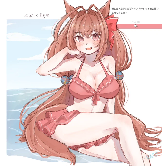 マロリクダスカ 夏だから配布サポカの水着です