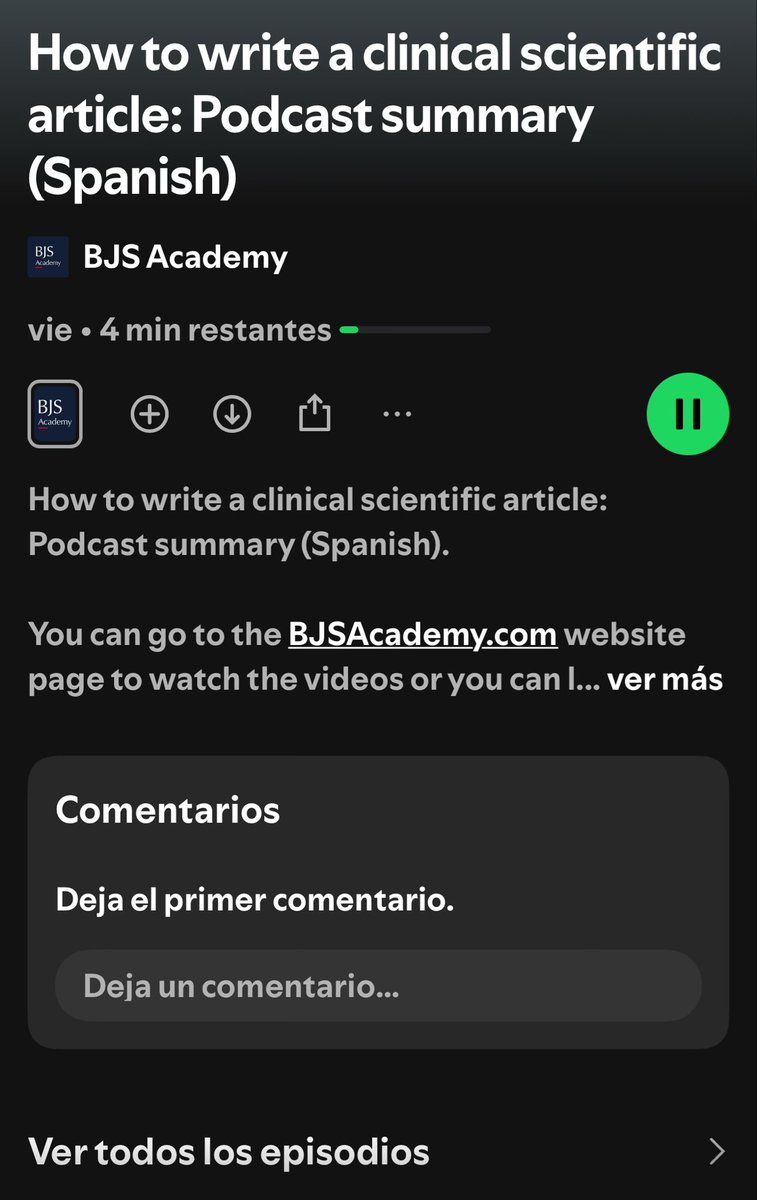 juliomayol's tweet image. Ahora con #AI, @BJSAcademy en español. Un podcast en @Spotify sobre cómo escribir y publicar artículos clínicos 
#AI4Surgery #SoMe4Surgery bjsacademy.com//bjs-academy/c…