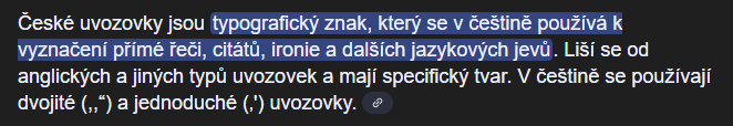 burnedlegate's tweet photo. Malá vtipnost je, kolik lidí blbě píše české uvozovky - typograficky! Dolní uvozovky se nemají psát jako dvě čárky, ale jako znak „ (Alt + 0132). Ale teď už ten blbý způsob přebírá i umělá inteligence (viz zde Gemini), který se to učí z internetu, tak vám všem pěkně děkuju 😀😀 https://t.co/SpCKGO87rW