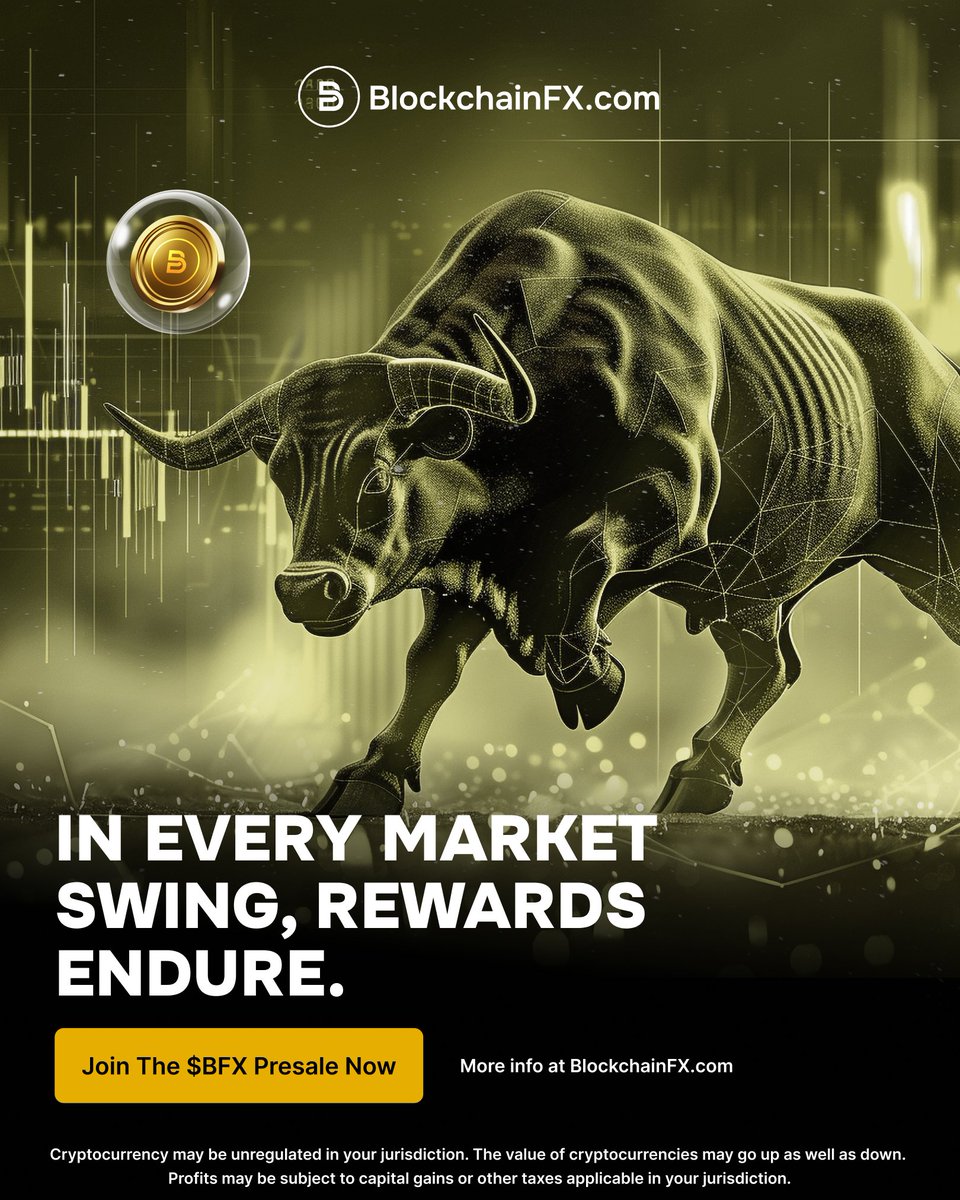 Markets move, but smart strategies stay
steady. 📈

BFX is built to reward bold plays and calculated moves.

Be part of the presale and trade with purpose. 💰

🔗 Join now at BlockchainFX.com

#BlockchainFX #BFX #Presale #Crypto