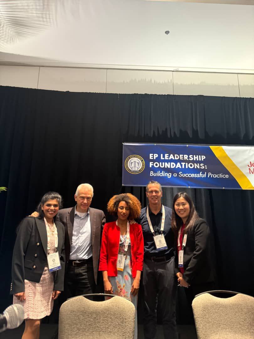 SPHMMC_Official's tweet photo. Congratulations to Dr. Bisrat Demeke Shiferaw of SPHMMC for winning the Electrophysiology IEP Case Presentation Competition!
He earned a spot at #HRS2026 in Chicago 🇺🇸—a huge win for Ethiopian cardiology!
#SPHMMC #Cardiology #Electrophysiology #HRS2026 https://t.co/uPpbWnjFlp
