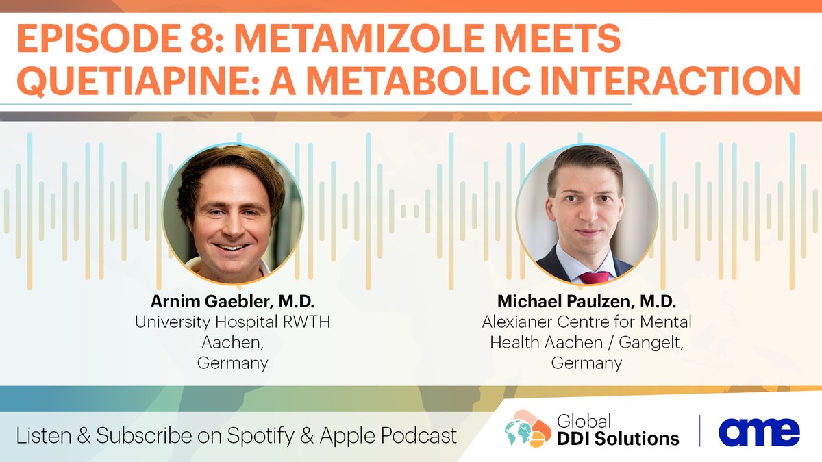 GlobalDDIS's tweet photo. 🎧 Could a common painkiller cut quetiapine levels in half?

New research finds metamizole may reduce #quetiapine exposure by >50%, with major implications for psychiatric prescribing.

🎙️ Listen: https://t.co/PaTSAs3Qs2

#DDI #Pharmacology #Polypharmacy https://t.co/rhBfobZ6jQ