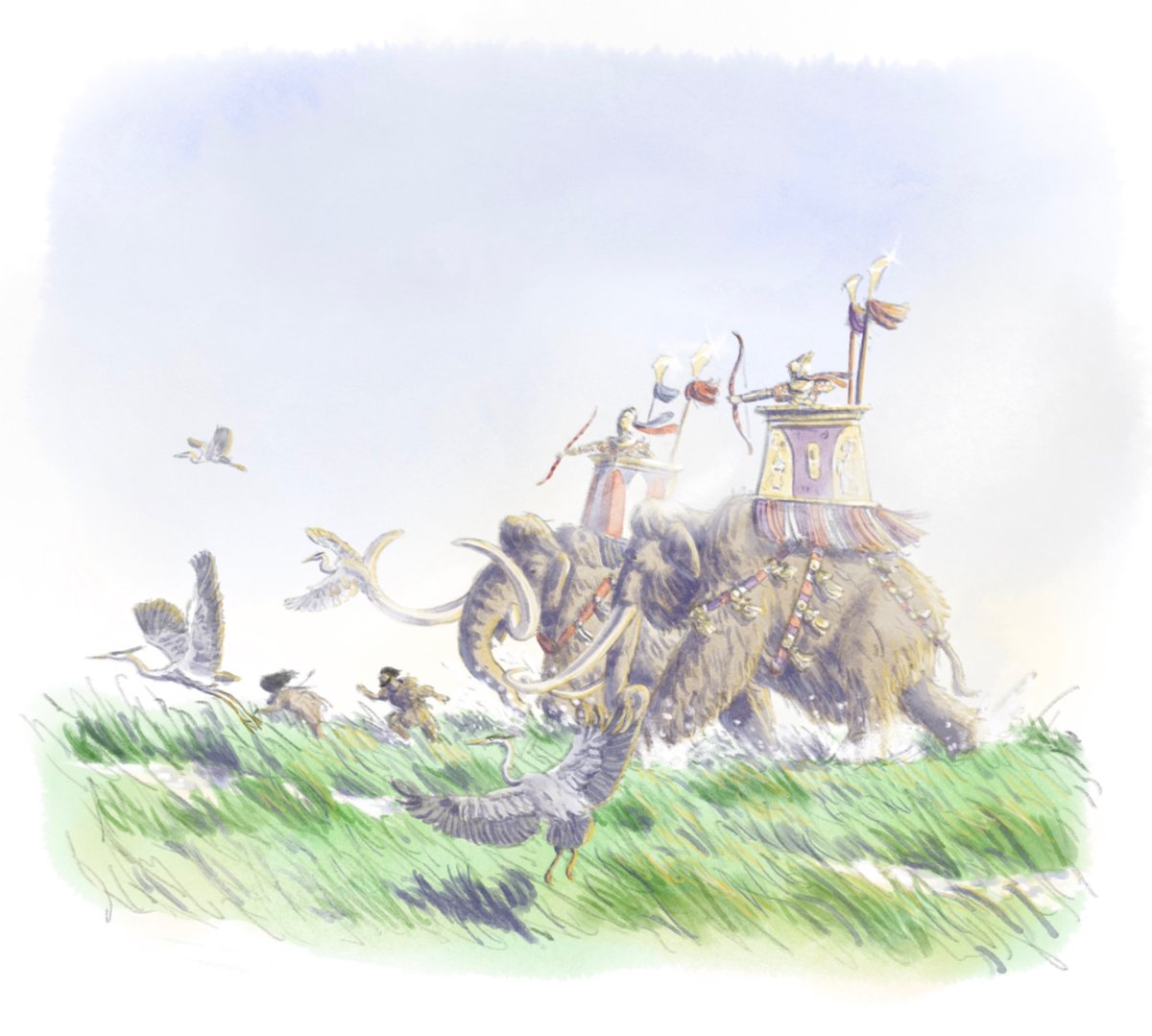 didrikmagnusand's tweet photo. With them came beasts of war,  mammoths, thunder-footed,
On whose backs the elven nobles rode in gold and bronze.

New verses of the Kurilusa just dropped! https://t.co/9iymuKIlN7