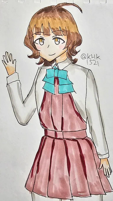 岸波ちゃん #艦これ版真剣お絵描き60分一本勝負_20250819 #岸波進水日