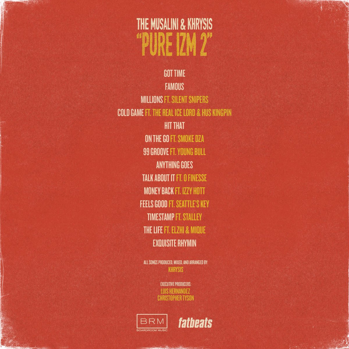 TheMusalini's tweet photo. NEW ALBUM 🙏🏾

PURE IZM 2 OUT NOW!!

ENTIRELY PRODUCED BY @KHRYSIS https://t.co/NnnuRDf5dJ