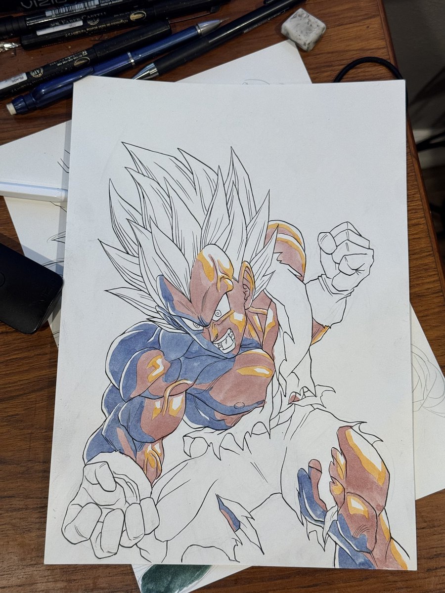 inputartname's tweet photo. What’s up everybody😅

Mini comeback
I’ve been trying to improve in a bunch of ways and also life has been doing what it does. I just wanted to show you all this Vegeta I drew https://t.co/Z0s7GhqISX