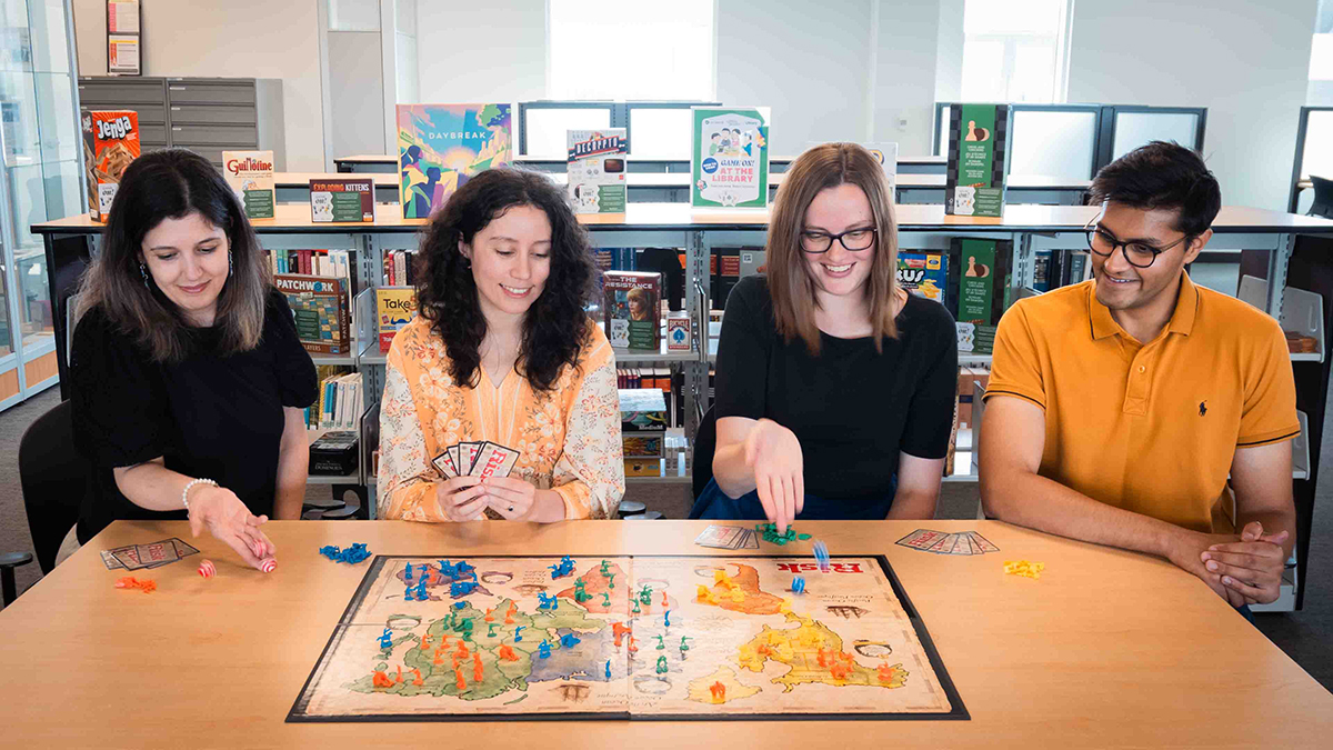 Humber Today (@humbertoday) on Twitter photo Looking for a way to relax and have some fun while on campus? The <a href="/HumberPoly/">Humber Polytechnic</a> Library at North Campus has a new collection of board games with more than 80 now available to be played.
Read more in Humber Today: bit.ly/3JlnnDu Looking for a way to relax and have some fun while on campus? The <a href="/HumberPoly/">Humber Polytechnic</a> Library at North Campus has a new collection of board games with more than 80 now available to be played.
Read more in Humber Today: bit.ly/3JlnnDu