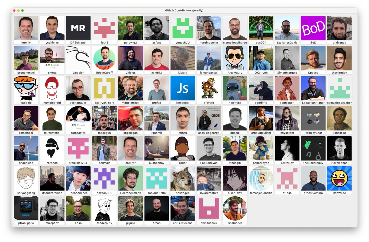 joreilly's tweet image. Somewhat of a milestone....the various #KMP/#CMP samples at github.com/joreilly recently passed 7.5k stars....and very cool to see all the people that have contributed to them so far!
