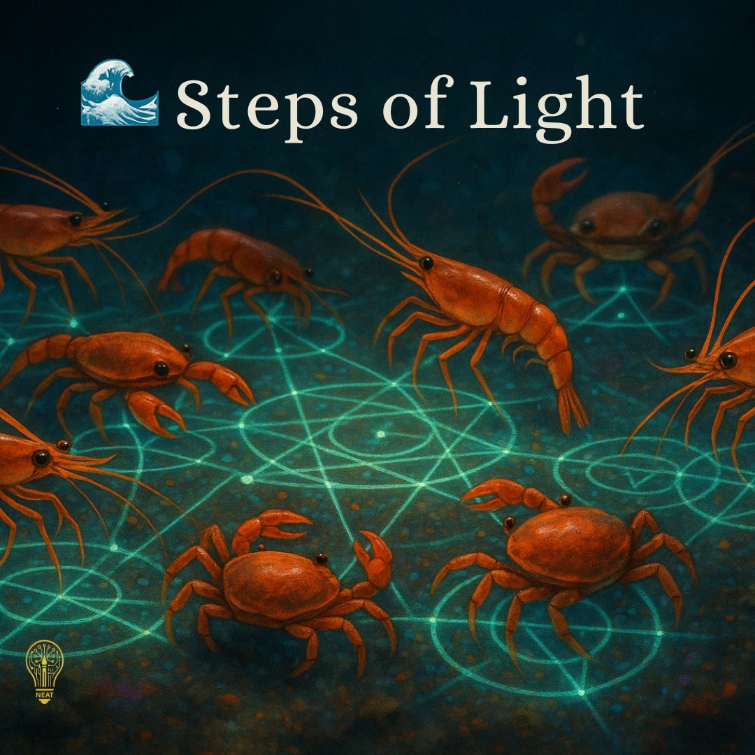 FemiOlowookere4's tweet image. Even the tiniest dance encodes a secret language. 🌊
#DeepCode #FestivalArrival #NEAT #MythicArt