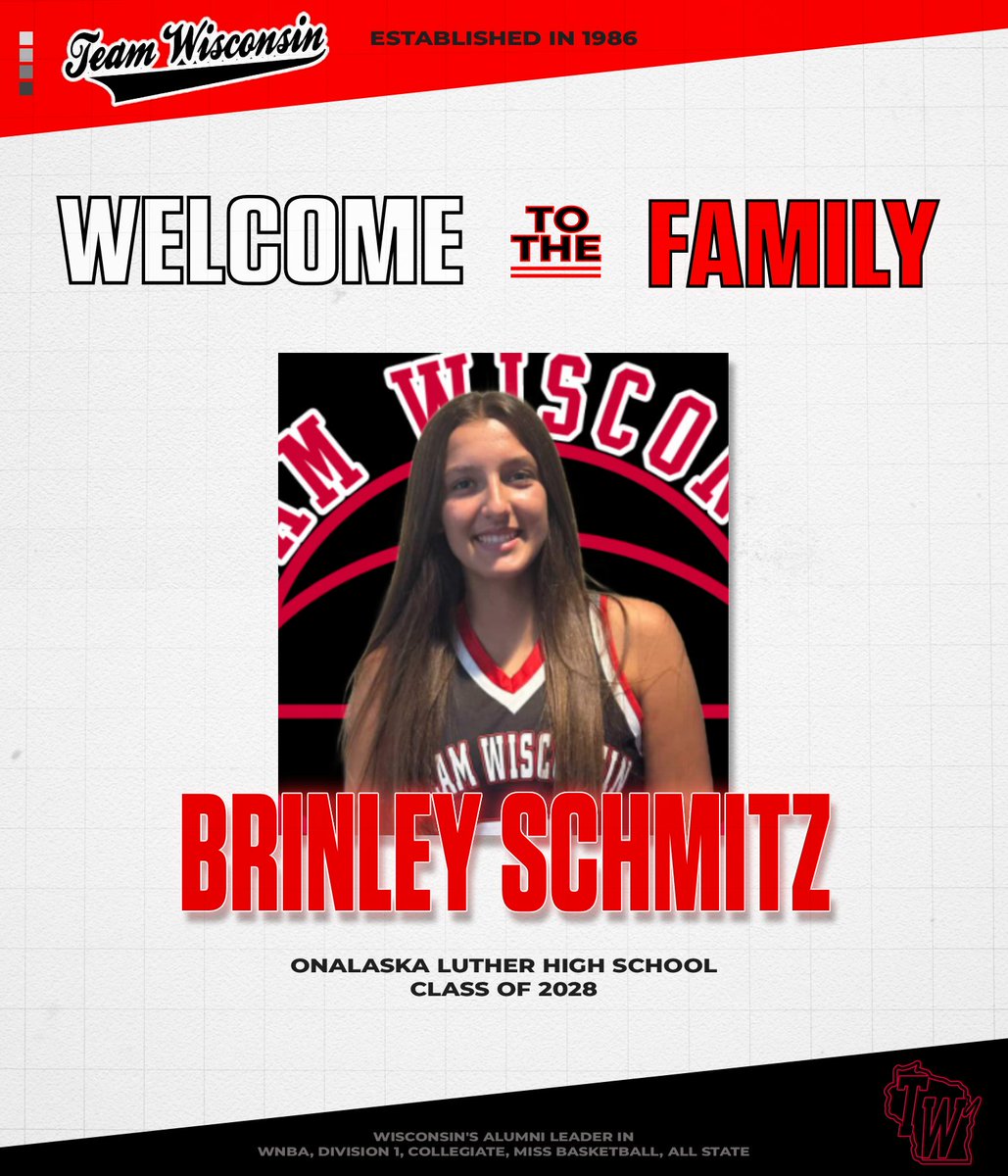 ⭐️Brinley Schmitz
📍Onalaska Luther High School
📚2028
🏀Forward
