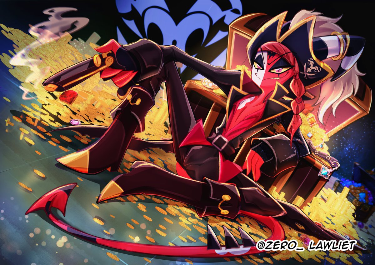 ✨Hottest captain in the Seven Rings✨🏴‍☠️
(I'm off to collapse)
#helluvaboss #helluvabossfanart