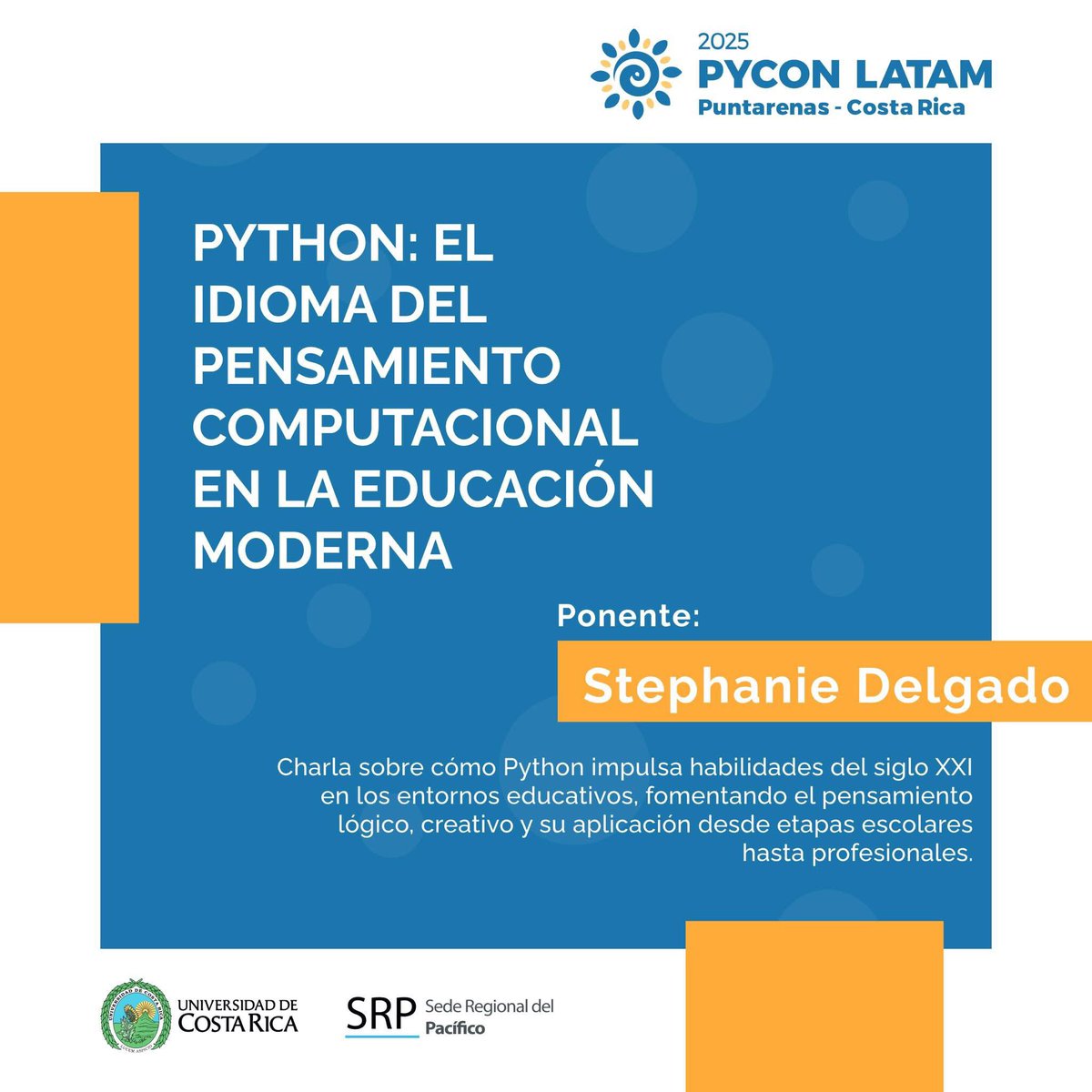 🐍🧠 Python como motor del pensamiento computacional

Stephanie Delgado muestra en #PyConLatam2025 cómo este lenguaje impulsa lógica, creatividad y resolución de problemas en la educación del siglo XXI.

#EducaciónConPython #PyConLatam