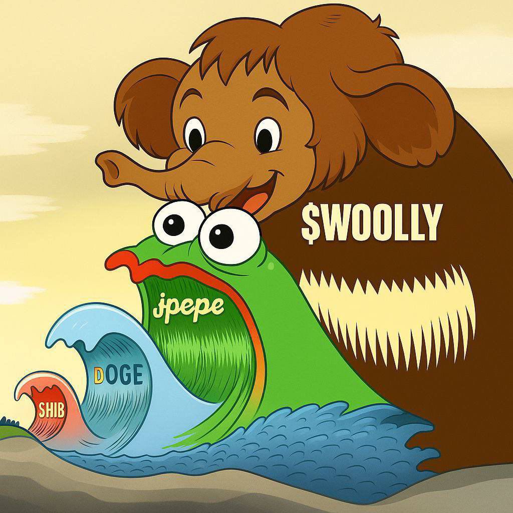 Dedfromspace's tweet photo. Now is the time to buy the future.
$WOOLLY the OG @WoollyOnEth 
We’re already sit… and you? https://t.co/KjVjPPiNs6