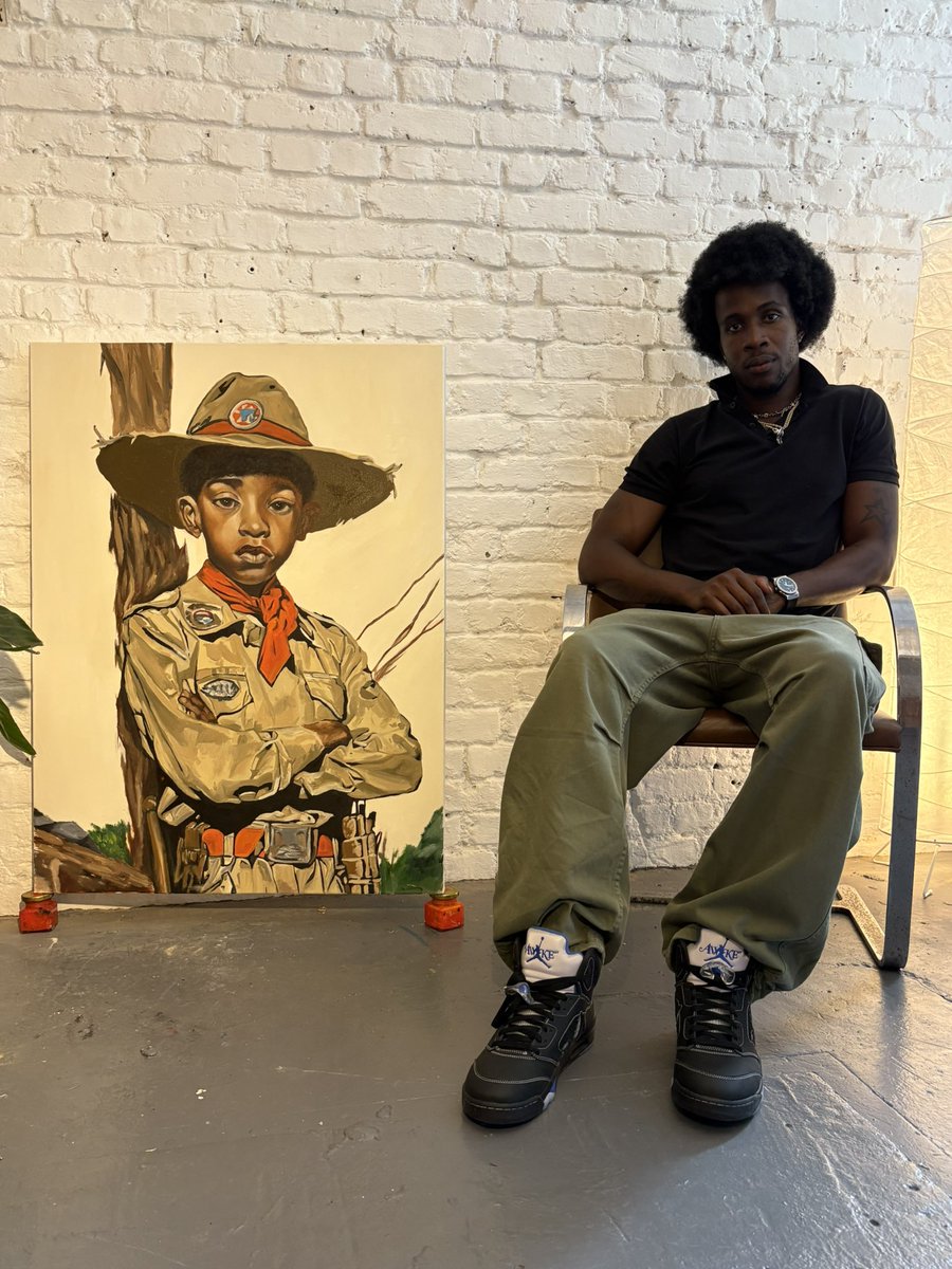 soldierboyfrie1's tweet image. New painting,

“Scout”

Oil on canvas
40” x 30”