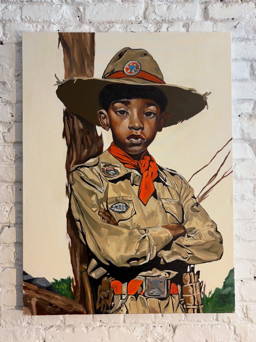 soldierboyfrie1's tweet image. New painting,

“Scout”

Oil on canvas
40” x 30”