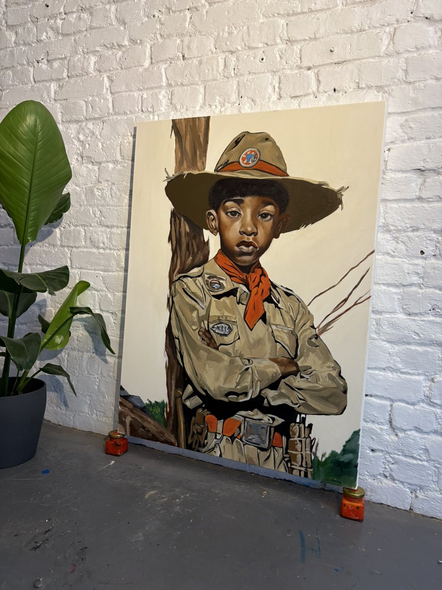 soldierboyfrie1's tweet image. New painting,

“Scout”

Oil on canvas
40” x 30”