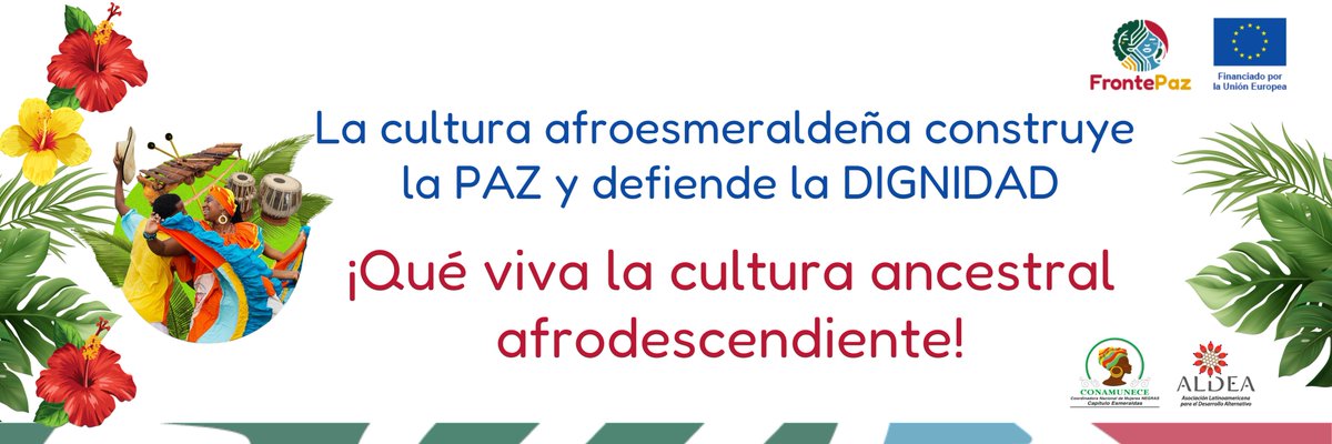 #SomosFronterasConPaz | La #CulturaAfroecuatoriana, con sus saberes, ritmos y luchas, 🪘🪇es una cultura de PAZ.

Las mujeres y jóvenes afrodescendientes construyen la PAZ y se apoyan por la DIGNIDAD de todas las personas.  Comparte este mensaje, si estás de acuerdo.

#FrontePaz