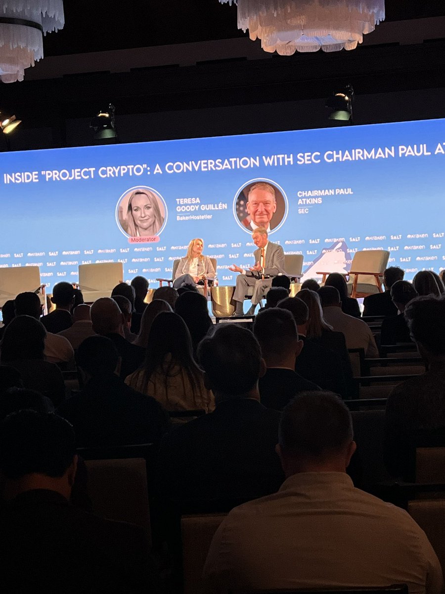 Mike McCoy (GIGA 2025) (@emceecoy_) on Twitter photo SEC Chair Atkins:
“Putting car titles onchain isn’t a security”
<a href="/avax/">Avalanche🔺</a> use cases moving the industry forward. SEC Chair Atkins:
“Putting car titles onchain isn’t a security”
<a href="/avax/">Avalanche🔺</a> use cases moving the industry forward.