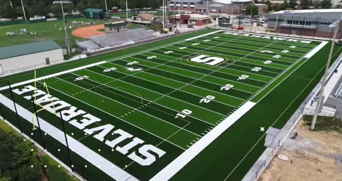 Shayne Pickering (@shaynep_media) on Twitter photo The turf is finally down at Silverdale Baptist Academy and the new field is looking great ahead of week one
The Seahawks will host a talented Tyner football team on Friday night
(Photo via <a href="/SBASeahawks/">Silverdale Athletics</a> ) The turf is finally down at Silverdale Baptist Academy and the new field is looking great ahead of week one
The Seahawks will host a talented Tyner football team on Friday night
(Photo via <a href="/SBASeahawks/">Silverdale Athletics</a> )