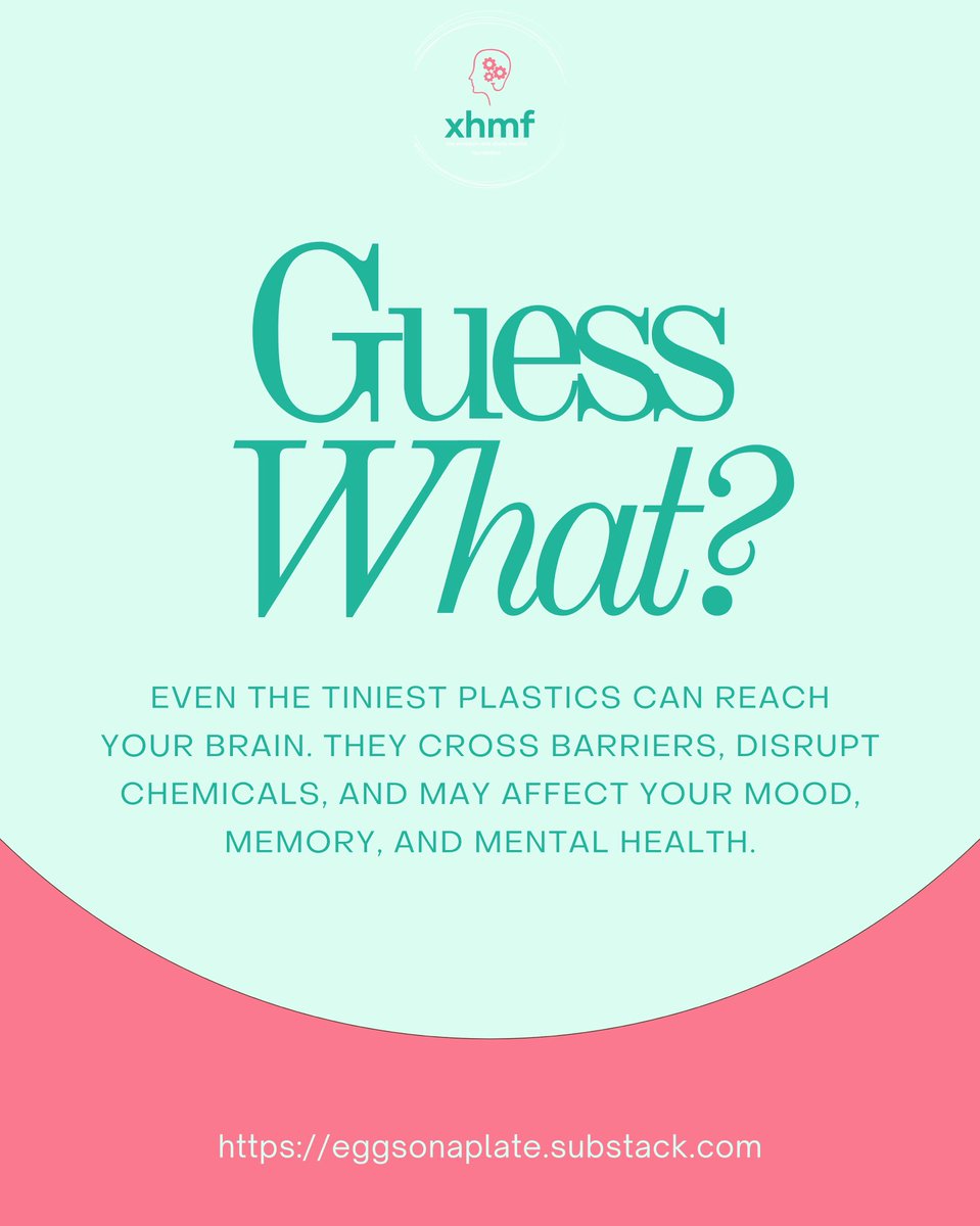 Did you know? Even the tiniest
plastics can sneak into your brain, disrupt chemicals, and affect your mood, memory, and mental health.
Read more about this in our post on Substack: 
eggsonaplate.substack.com