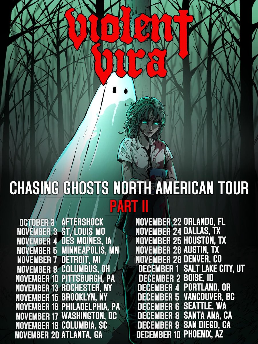 Violent Vira announces the 2nd leg of her North American 2025 Tour.
