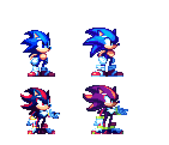 Team_Aurashift's tweet image. ✨Direction shift time!
Instead of staying in the retro lane, we’re pushing something new for Sonic Aurora🚀.
Here’s a look at some updated spritework for Sonic &amp;amp; Shadow — sharper, bolder, and unapologetically fresh.
Time to carve out our own lane. 

#PixelArt #SonicAurora #Sonic