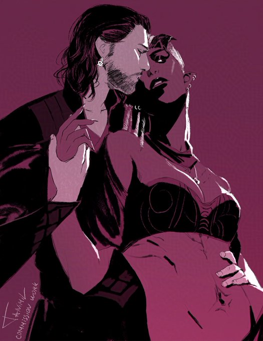 Sloane and Gale for camillekaze on tumblr
🖤sketch mission 