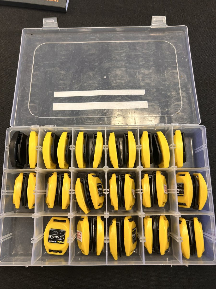 Storage for freelap chips

Amazon - - - tackle box

Super cheap and useful