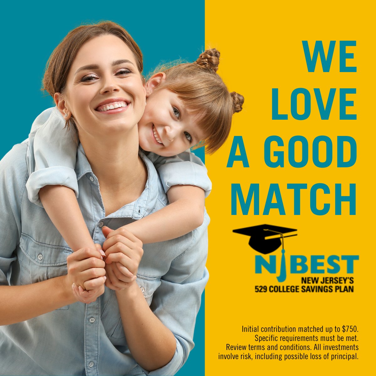 They’ll be off to college in the blink of an eye! Open an NJBEST 529 College Savings account now and your initial contribution may be eligible for a match (up to $750). Find out about all the benefits of getting started early: bit.ly/3VOt3dD