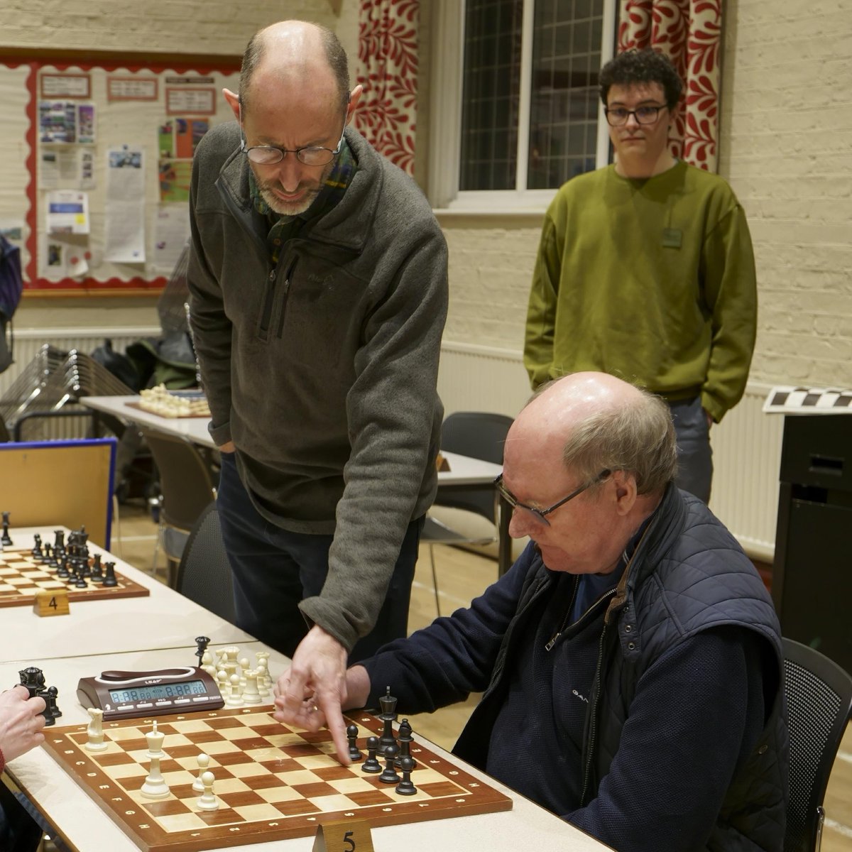 Epsom Chess Club (@clubepsom) on Twitter photo Congraultions to <a href="/IMPeterLarge/">Peter Large</a> who won last night's Epsom Blitz with a record 11/11 score! 2nd was FM Jon Ady, with a towering 10/11 and 'El Presidente' Marcus Gosling came 3rd on 8/11.
We managed to raise £117.50 for the club through cash donations on the night - another record! Congraultions to <a href="/IMPeterLarge/">Peter Large</a> who won last night's Epsom Blitz with a record 11/11 score! 2nd was FM Jon Ady, with a towering 10/11 and 'El Presidente' Marcus Gosling came 3rd on 8/11.
We managed to raise £117.50 for the club through cash donations on the night - another record!