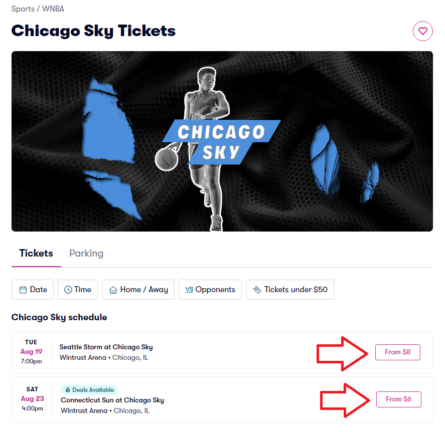 22CaitlinClark's tweet photo. #WNBA #FeverRising
Same tickets were $200+ when Clark was playing...
#ClarkEffect #NowYouKnow https://t.co/KG6FFP7NyT